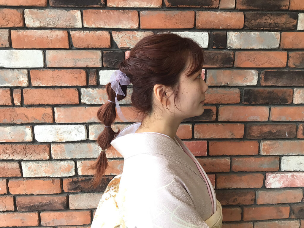 玉ねぎヘア横からの写真