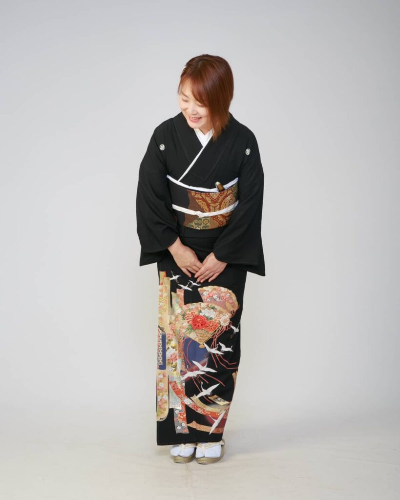 留袖写真 お辞儀