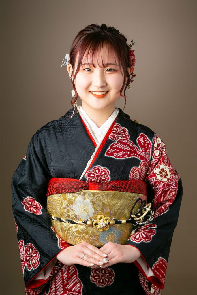 振袖を着たお嬢様